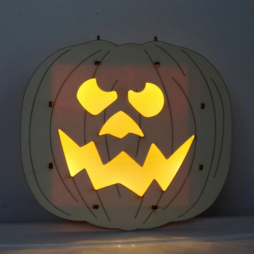 3D závěsná dýně na halloween - motiv 5