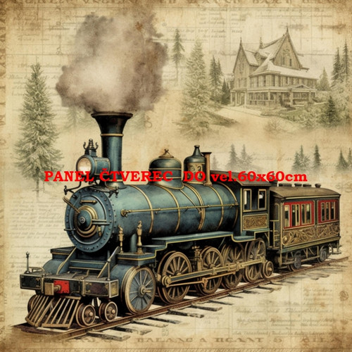 Bavlněný panel 25x25 cm - skladem