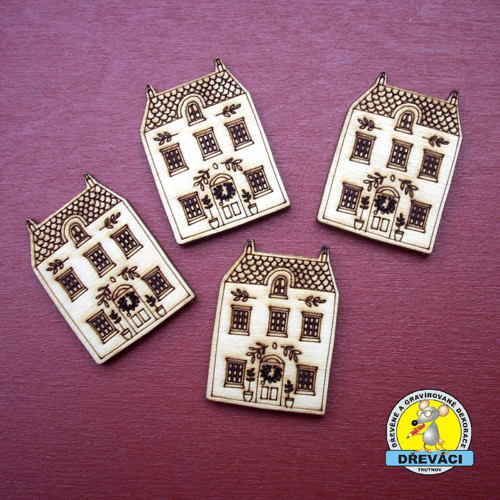Domeček 3,1 x 2,2 cm... KV0367 H