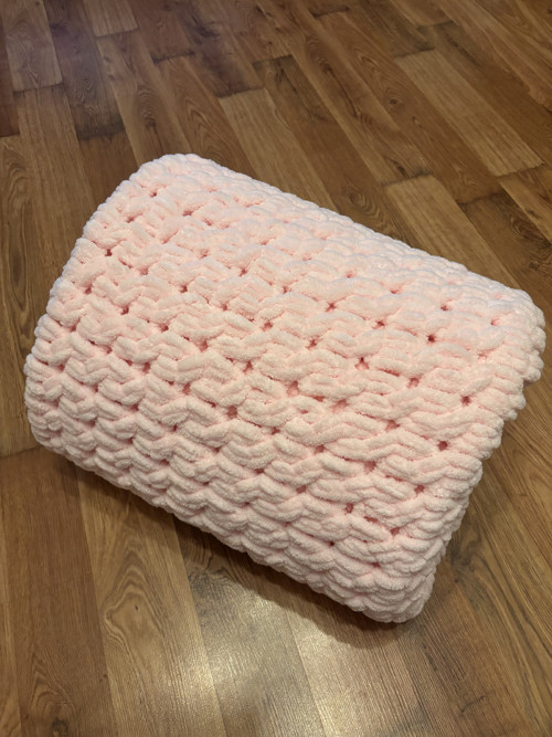 Deka Puffy rozměr 140x180 cm jemná lososová