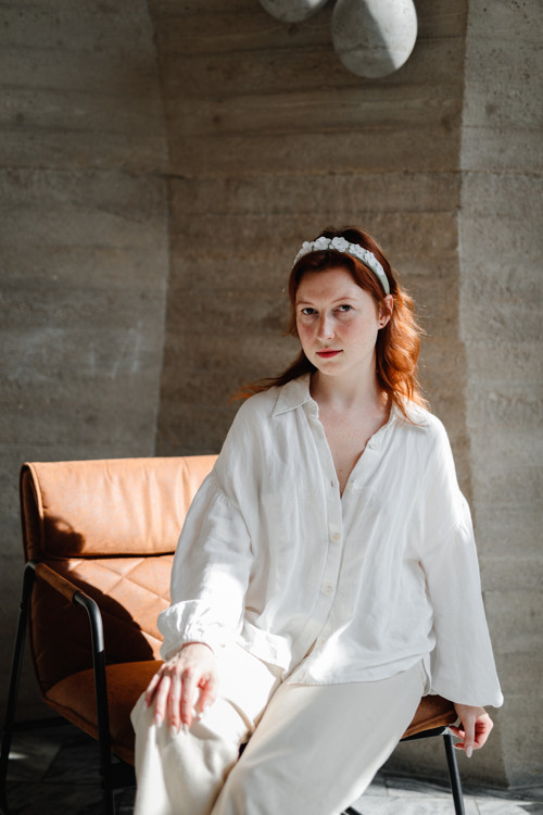 Květinová čelenka Hortenzie Verde