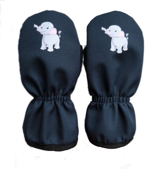 Podzimní softshellové palcové rukavice SLŮNĚ