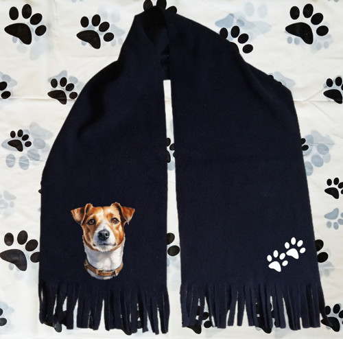Jack Russell Teriér Zimní Fleecová Šála