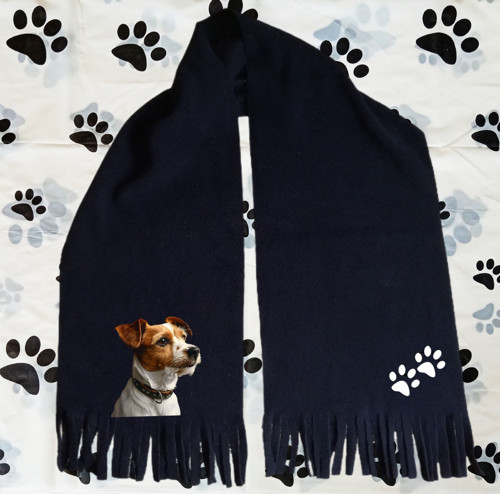 Jack Russell Teriér Zimní Fleecová Šála