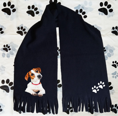 Jack Russell Teriér Zimní Fleecová Šála