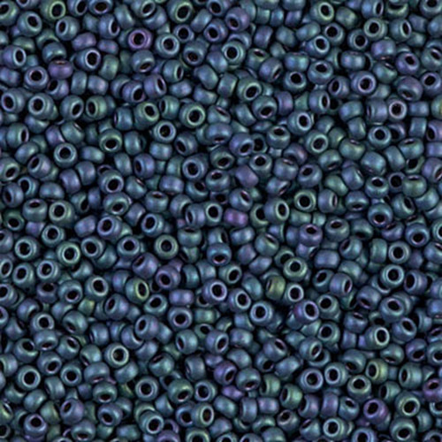 Miyuki Round 11/0 - Matte Metallic Blue Green Iris