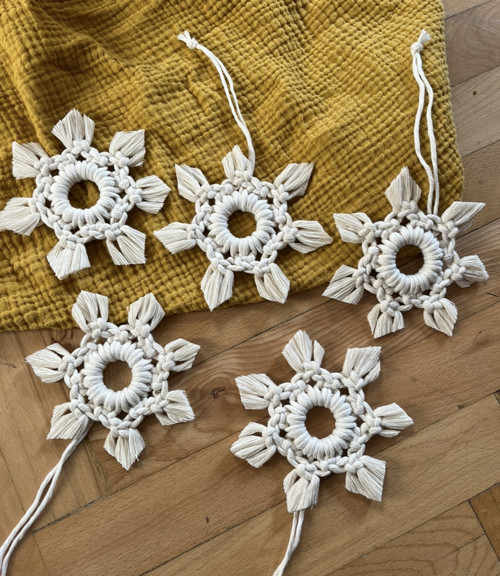 Sada macramé vloček