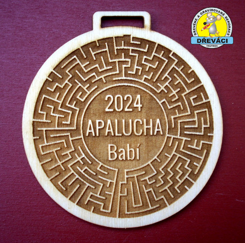 Dřevěné MEDAILE APALUCHA 2024 — foto 1