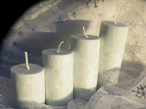 Palmové adventní schody- BEZ VŮNĚ *modrá neon