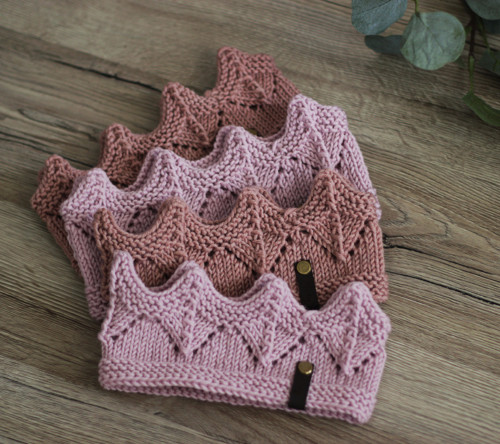 Čelenka korunka růžová o.37-40cm