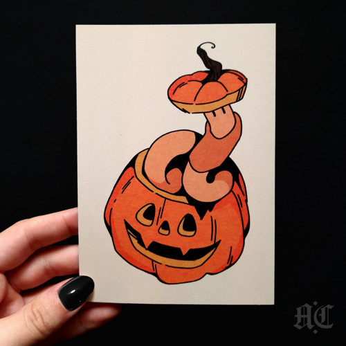 Wormoween - Pumpkin worm