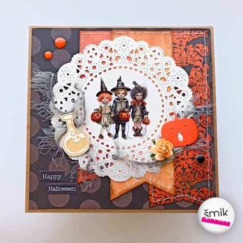 Halloweenské kraft přání s dětmi "Moonlit" — foto 1