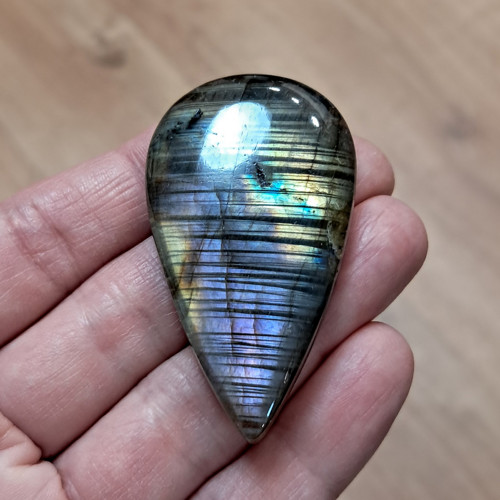 Labradorit, ID 4353, 52x29 mm - výprodej