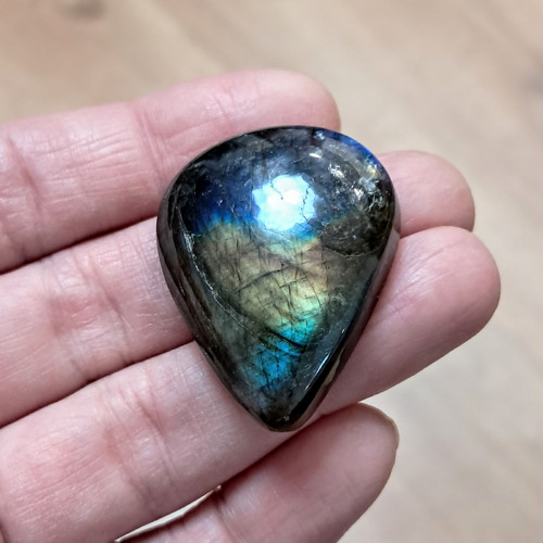 Labradorit, ID 4367, 34x27 mm - výprodej