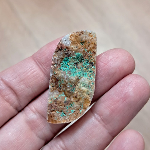 Chryzokol v hornině, ID M4354, 38x17 mm