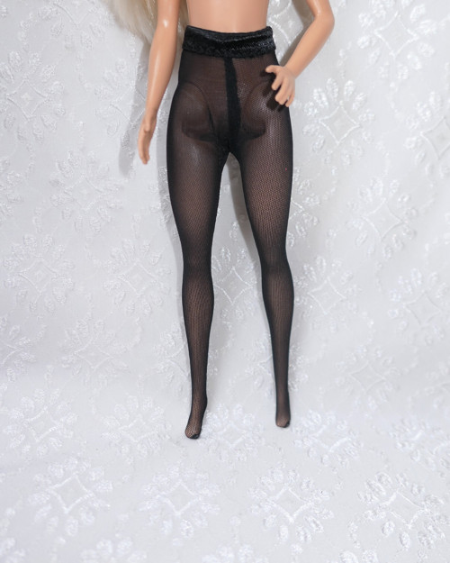 Punčocháče pro Barbie - černé — foto 1