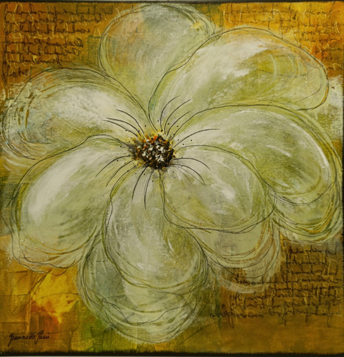 282. Květina se zpovídá... 50x50 cm