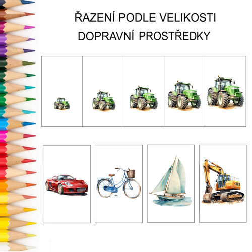 Řazení podle velikosti DOPRAVNÍ PROSTŘEDKY PDF