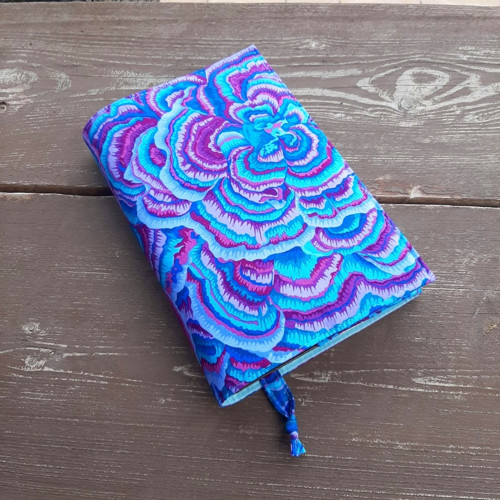Obal na knihu- nastavitelný- modro- fialový