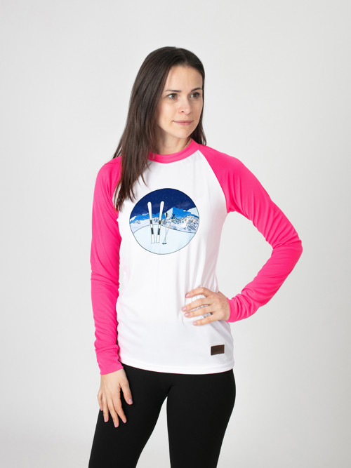 Drexiss dámské funkční CoolMax tr. SKI-WHITE,PINK
