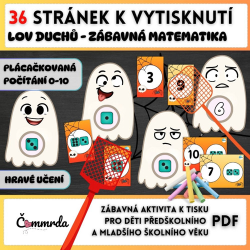 Lov duchů - zábavná matematika (PDF k tisku)