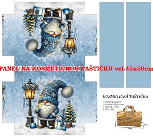 Panel na taštičku bavlna — foto 1