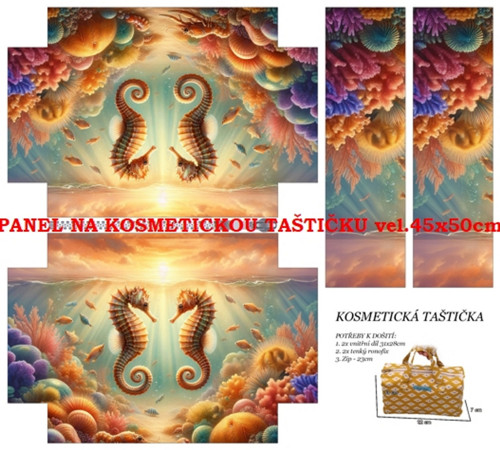 Panel na taštičku bavlna — foto 1