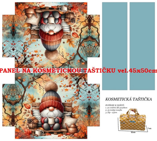 Panel na taštičku bavlna — foto 1