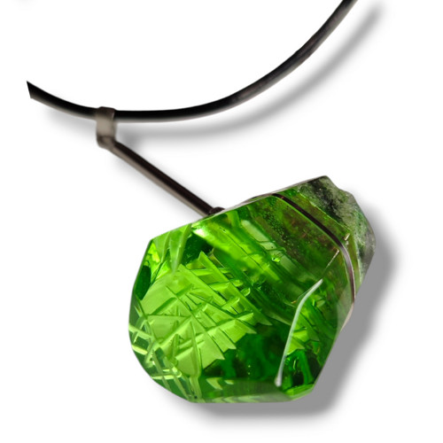 Náhrdelník - Chalcedon glass — foto 1