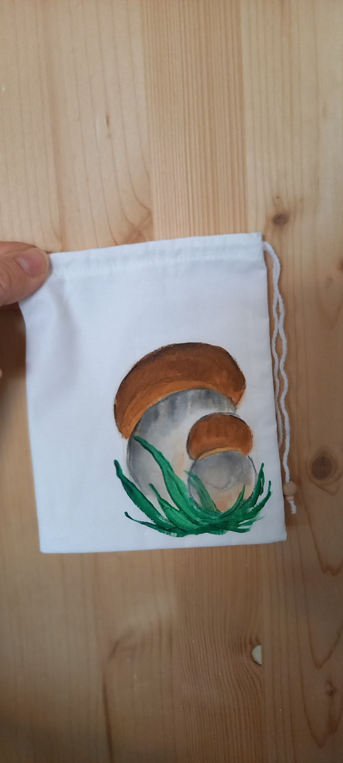 Pytlík/ sáček na houby- houbičky - malý dárek