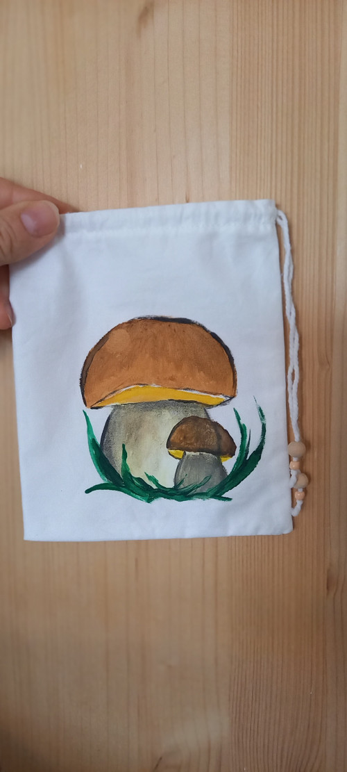 Pytlík/ sáček na houby- houbičky - malý dárek