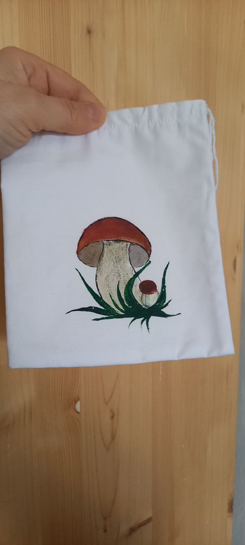 Pytlík/ sáček na houby- houbičky - malý dárek