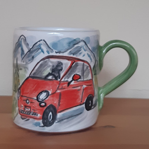 Hrnek Červený fiat