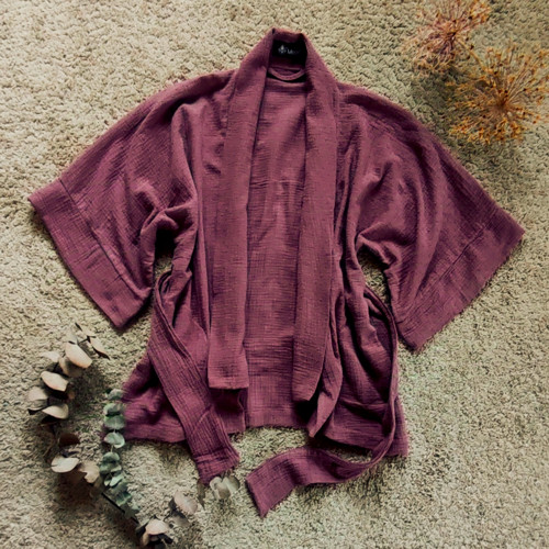 Mušelínové kimono Chai / Mauve