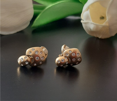 Úchvatné vintage náušnice klipsy, značka Swarovski