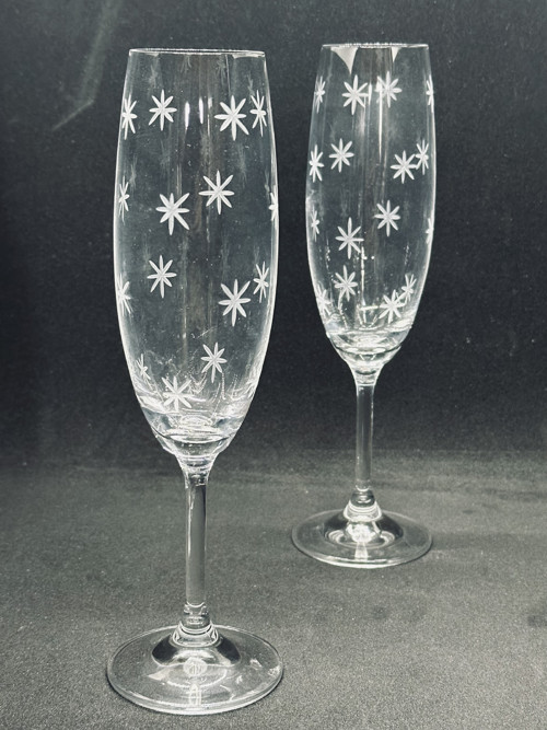 Sklenka na sekt HVĚZDY (1ks)