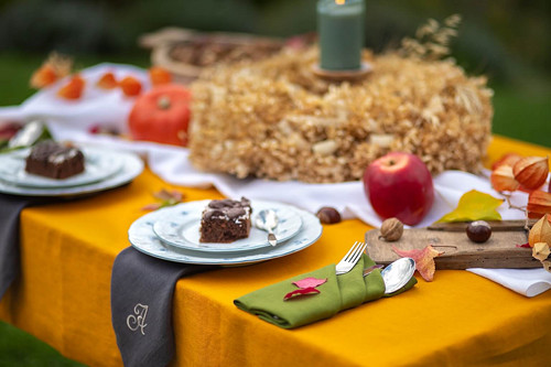 Lněný ubrus Autumn Mood — foto 1