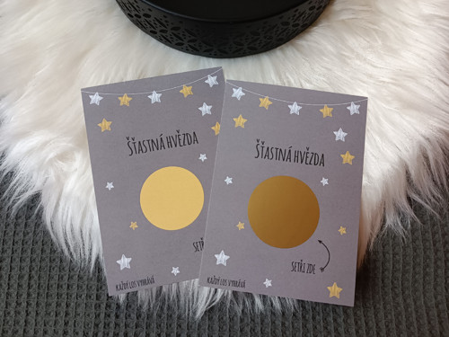 Stírací los Šťastná hvězda - vlastní text