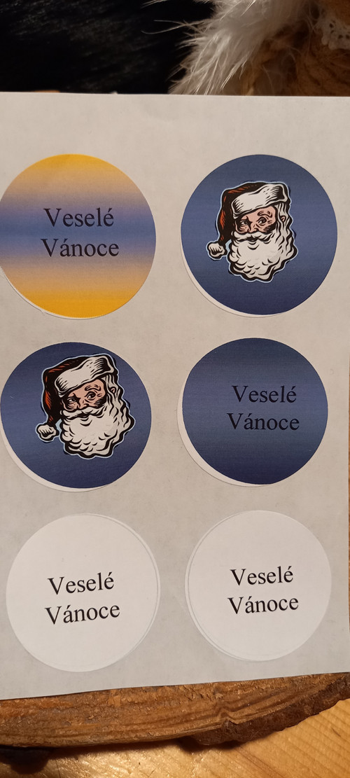 Samolepka vánoční - Veselé Vánoce