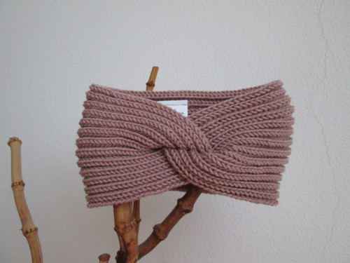 Čelenka 100% merino - pudrová — foto 1