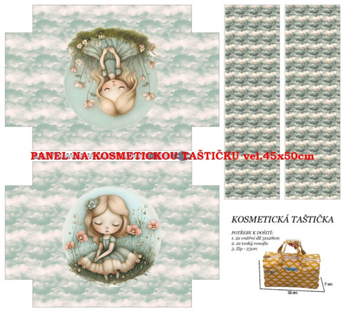 Panel na taštičku bavlna — foto 1