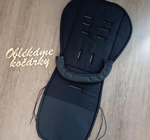 2-dílný set do kočárku Valco TREND - černý — foto 1