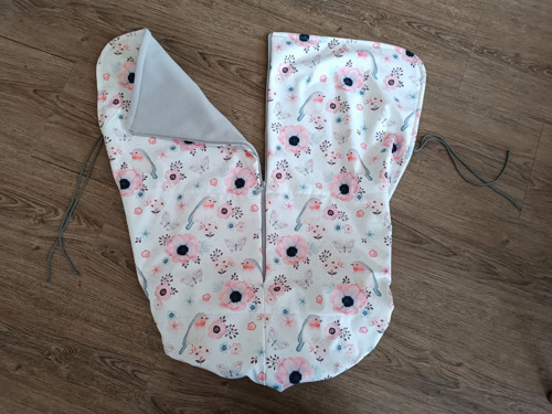 Rozepínací softshellová deka na kočarek - Ptačky