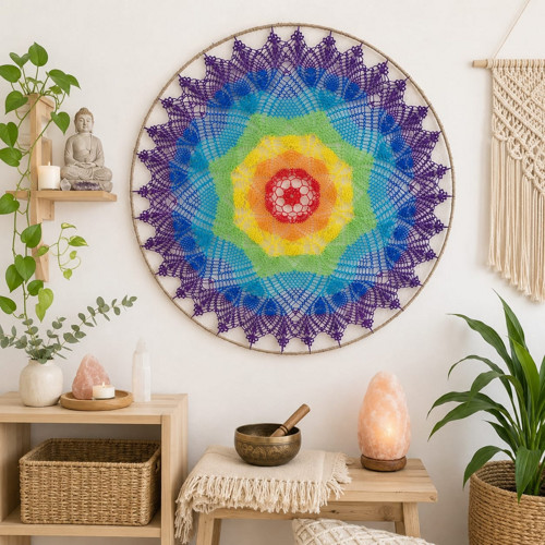Čakrová mandala 80 cm