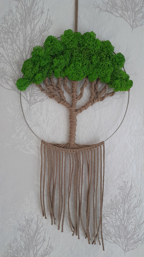 Macramé Strom života - Dark beige + JZ — foto 1