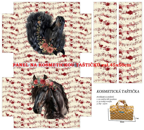 Panel na taštičku bavlna — foto 1