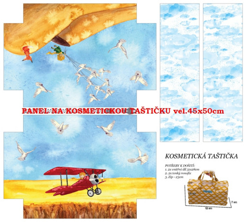 Panel na taštičku bavlna — foto 1