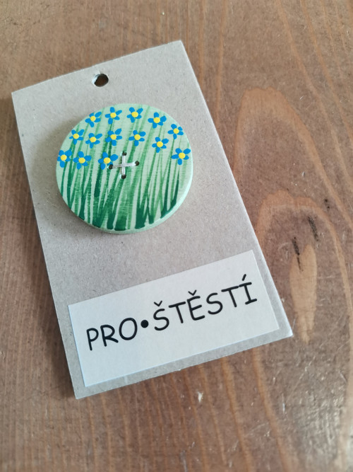 Knoflík pro štěstí - pomněnky