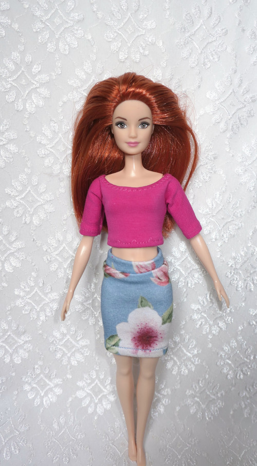 Barbie - natahovací sukně