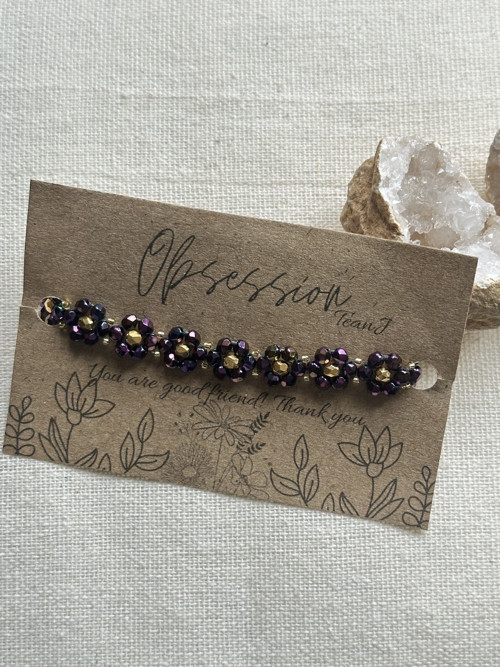 Kytičkový náramek Iris Purple — foto 1